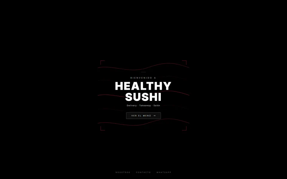 Captura del sitio de Healthy Sushi